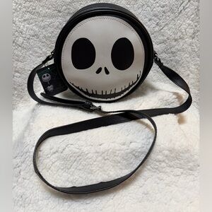 NEW Disney Nightmare Before Christmas Jack Skellington Crossbody Round Bag Purse